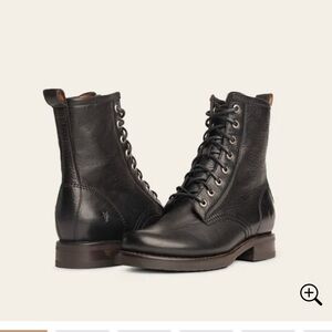 Women’s Frye Veronica combat boots • size 10 medium • black • good condition